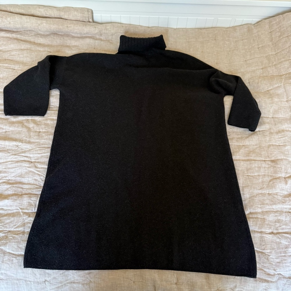 Tuckernuck pomander place noir Vivianne sweater dress black shimmer Size Medium - Picture 4 of 10